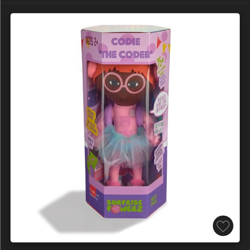 Surprise Power 16" Codie the Coder Educational Talking STEM
Doll - Plush
